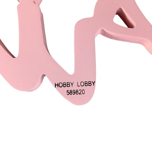 Pink Glitter Princess Wall Decor Sign Glittered Lettering For Home Girls Room De - Picture 3 of 9